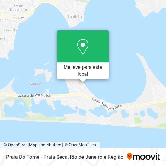 Praia Do Tomé - Praia Seca mapa