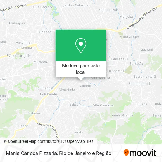 Mania Carioca Pizzaria mapa
