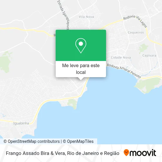 Frango Assado Bira & Vera mapa