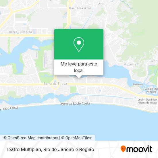 Teatro Multiplan mapa