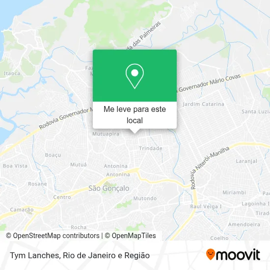 Tym Lanches mapa