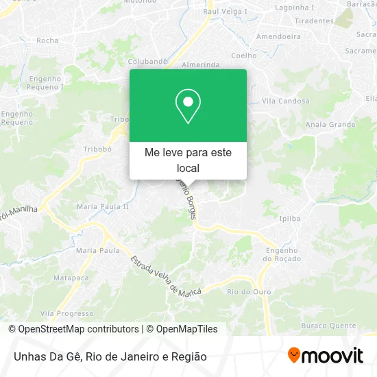Unhas Da Gê mapa