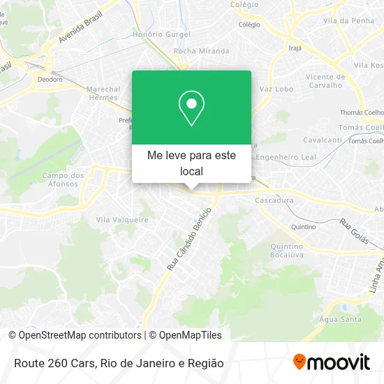 Route 260 Cars mapa