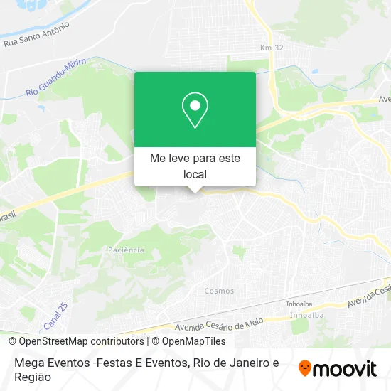 Mega Eventos -Festas E Eventos mapa