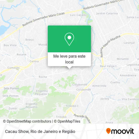 Cacau Show mapa