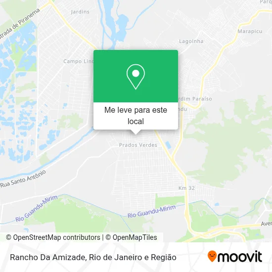 Rancho Da Amizade mapa