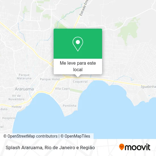 Splash Araruama mapa