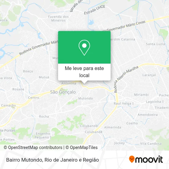 Bairro Mutondo mapa