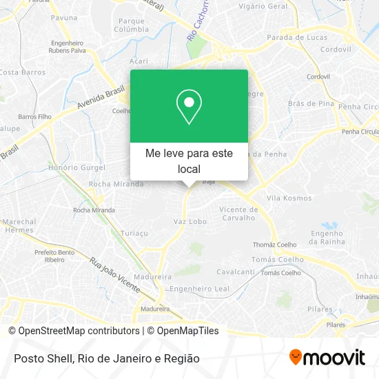Posto Shell mapa