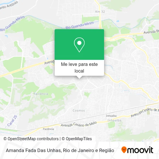 Amanda Fada Das Unhas mapa