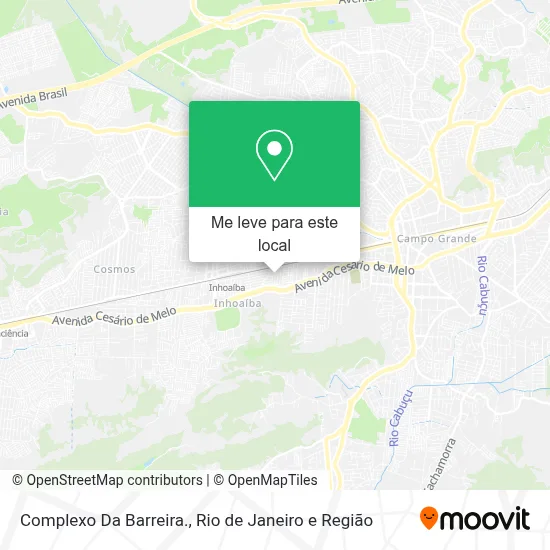 Complexo Da Barreira. mapa