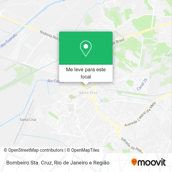 Bombeiro Sta. Cruz mapa
