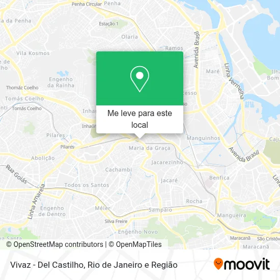 Vivaz - Del Castilho mapa