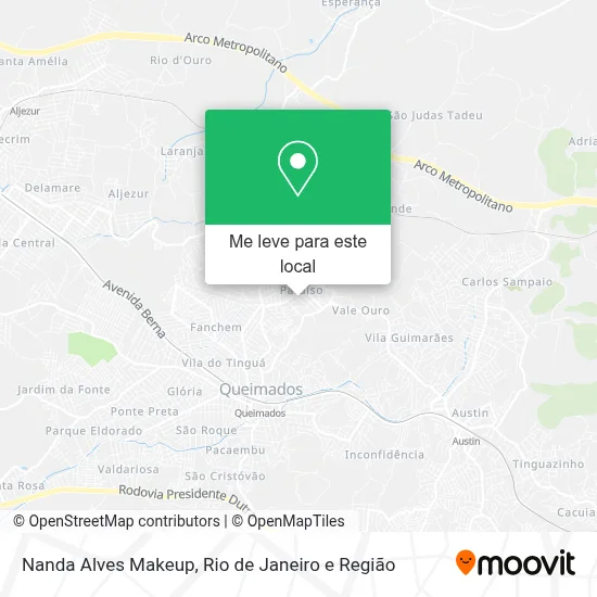 Nanda Alves Makeup mapa
