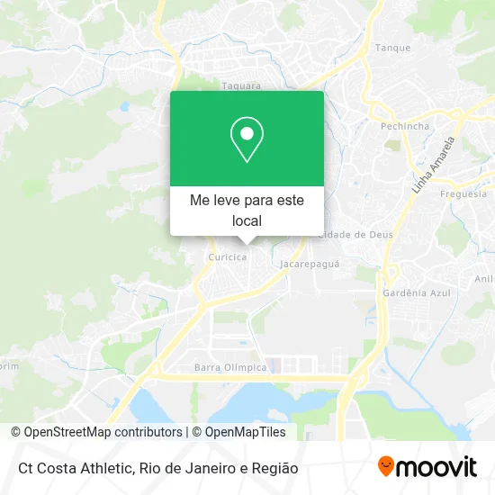 Ct Costa Athletic mapa