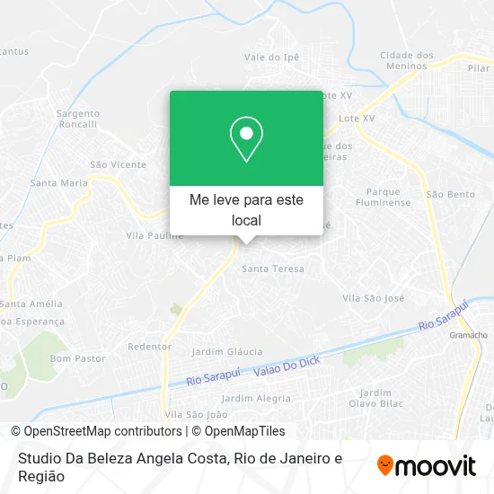 Studio Da Beleza Angela Costa mapa
