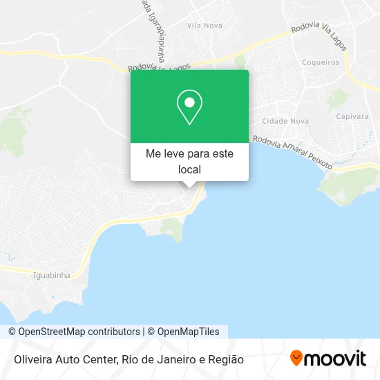 Oliveira Auto Center mapa