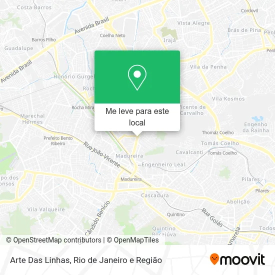 Arte Das Linhas mapa