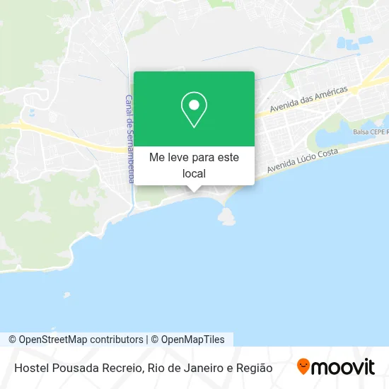Hostel Pousada Recreio mapa