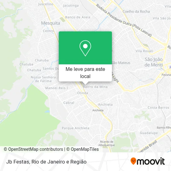 Jb Festas mapa