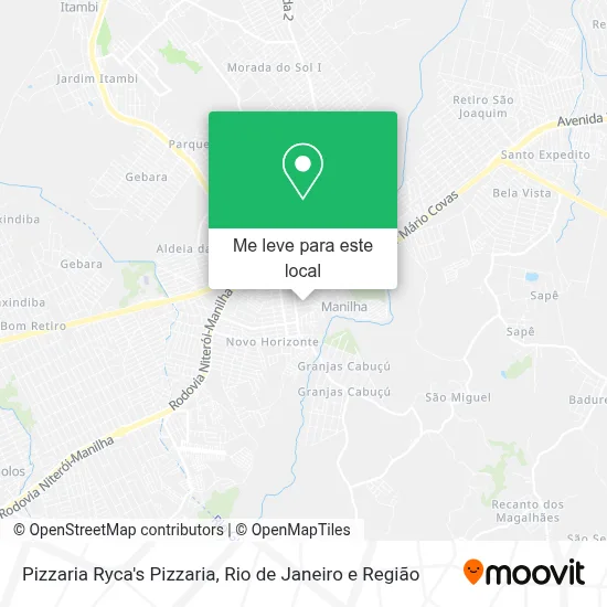 Pizzaria Ryca's Pizzaria mapa
