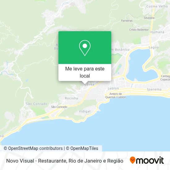Novo Visual - Restaurante mapa