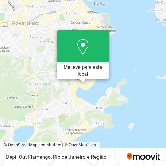 Depil Out Flamengo mapa