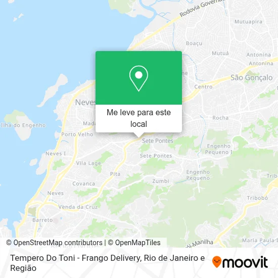 Tempero Do Toni - Frango Delivery mapa
