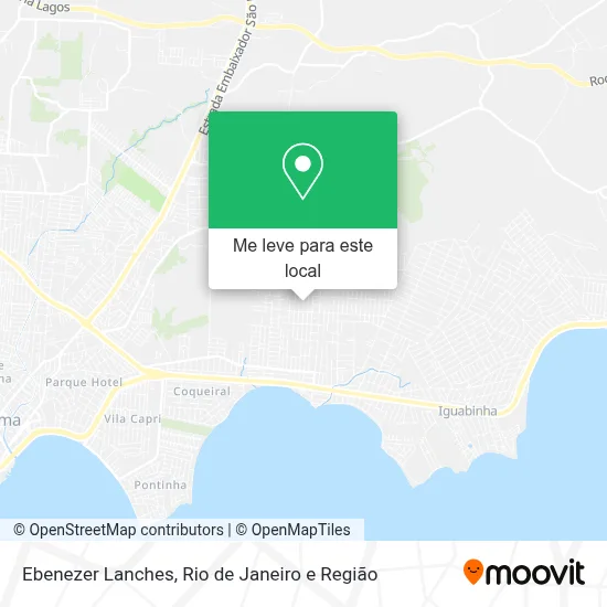 Ebenezer Lanches mapa