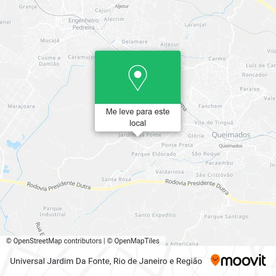 Universal Jardim Da Fonte mapa