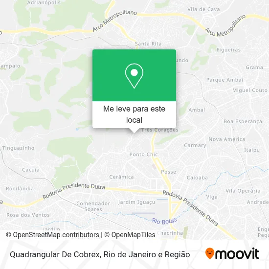 Quadrangular De Cobrex mapa