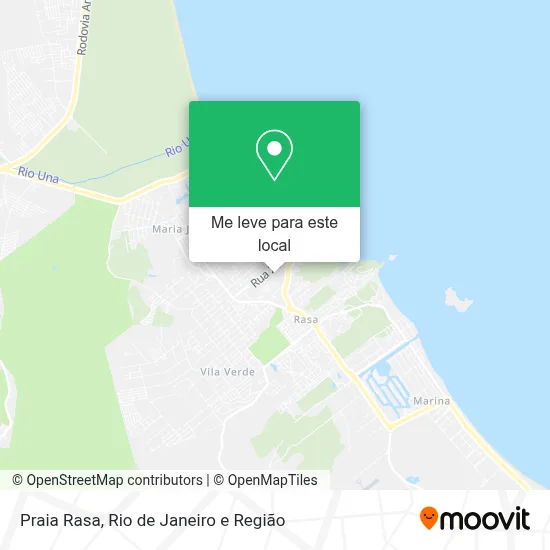 Praia Rasa mapa