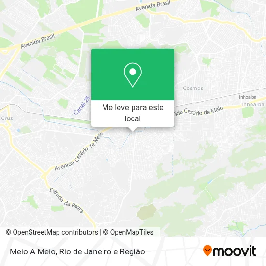 Meio A Meio mapa