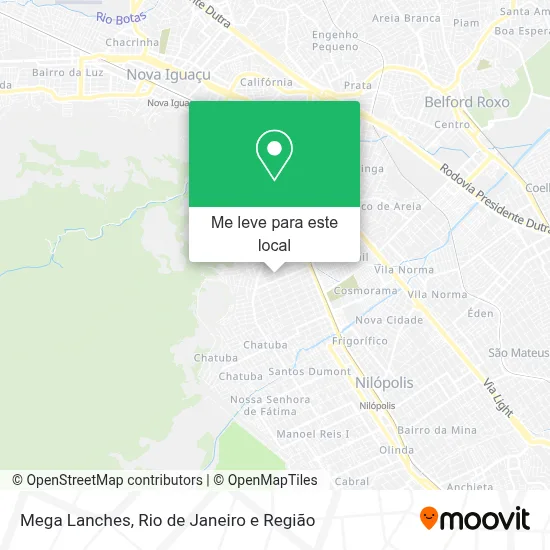 Mega Lanches mapa