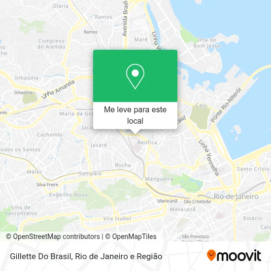 Gillette Do Brasil mapa