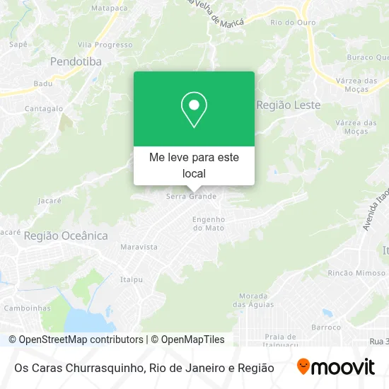 Os Caras Churrasquinho mapa
