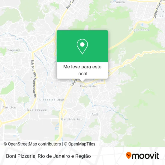 Boni Pizzaria mapa