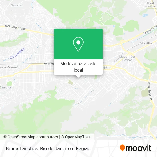 Bruna Lanches mapa