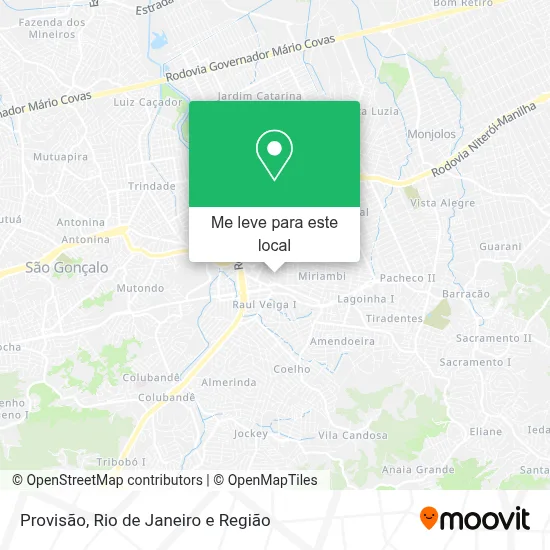Provisão mapa