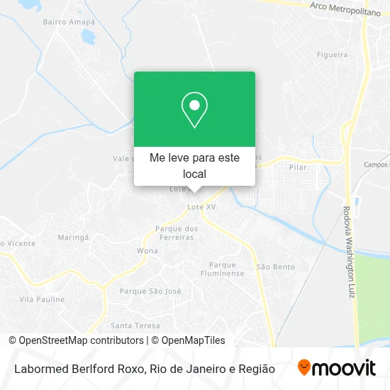 Labormed Berlford Roxo mapa
