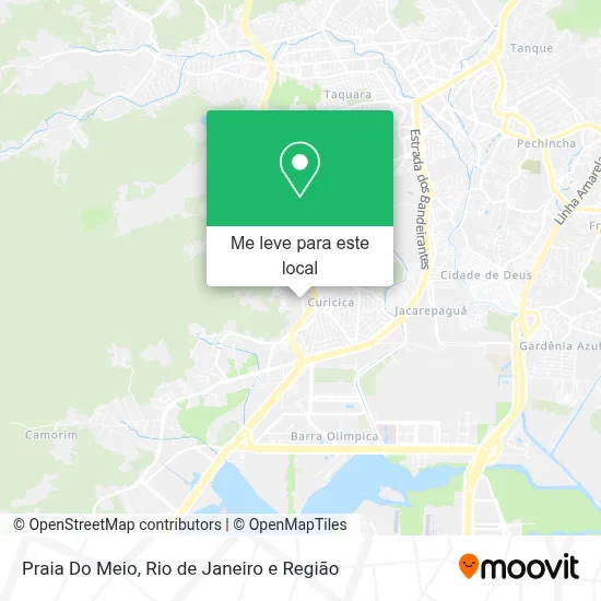 Praia Do Meio mapa