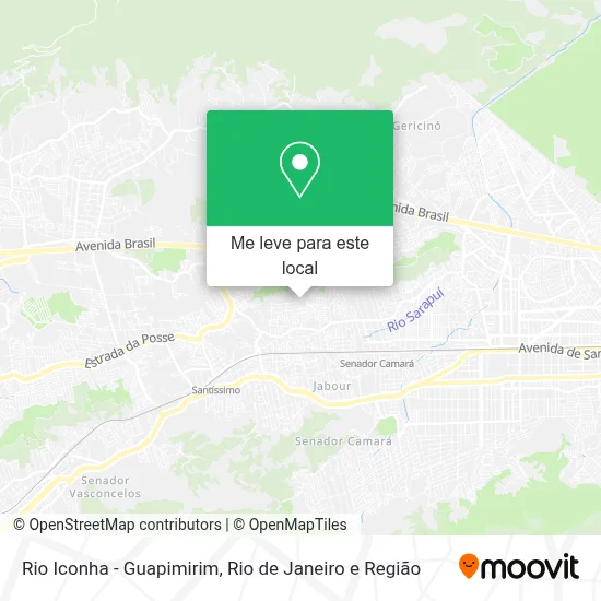 Rio Iconha - Guapimirim mapa