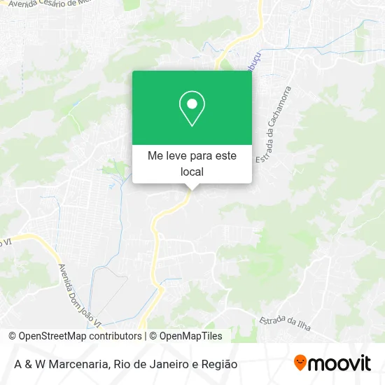 A & W Marcenaria mapa