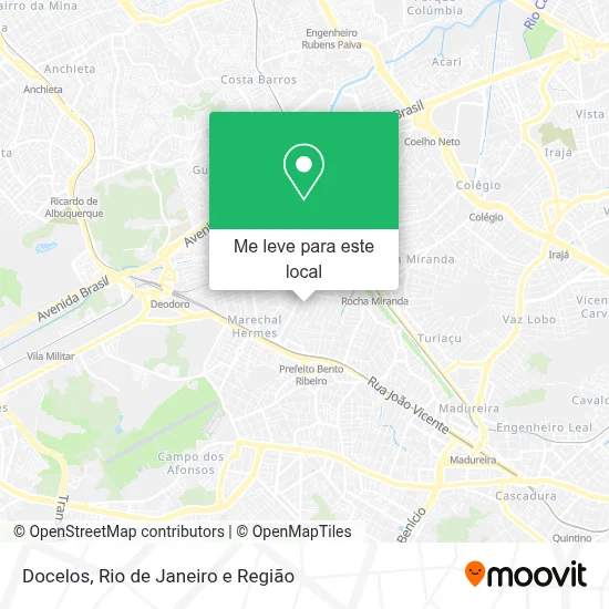 Docelos mapa