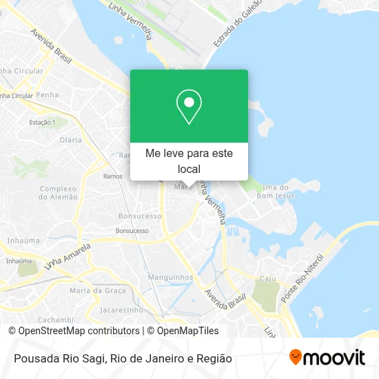 Pousada Rio Sagi mapa
