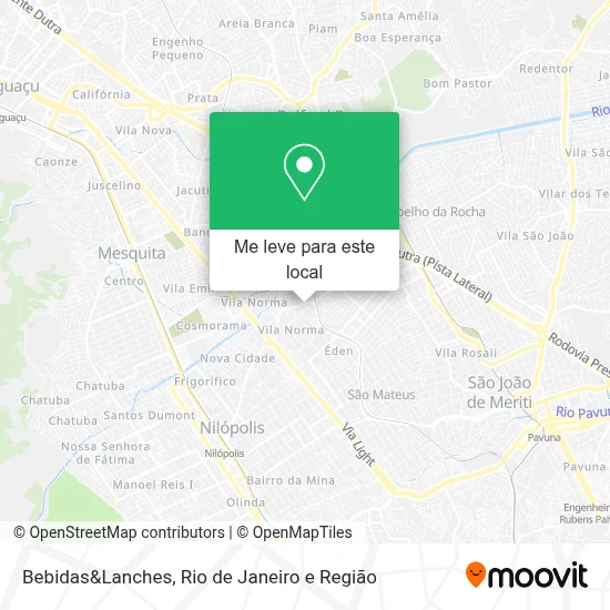 Bebidas&Lanches mapa