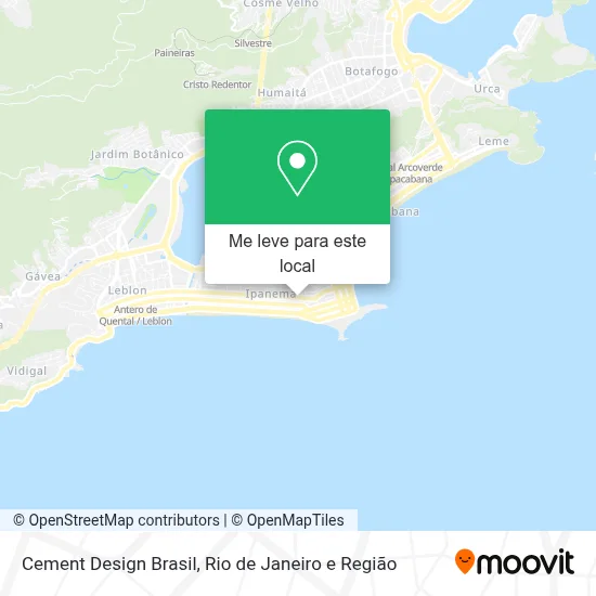 Cement Design Brasil mapa