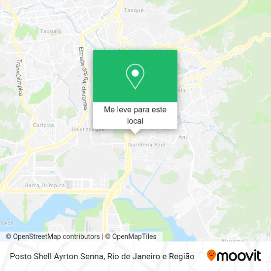 Posto Shell Ayrton Senna mapa