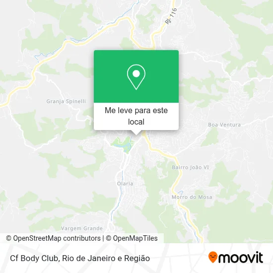 Cf Body Club mapa