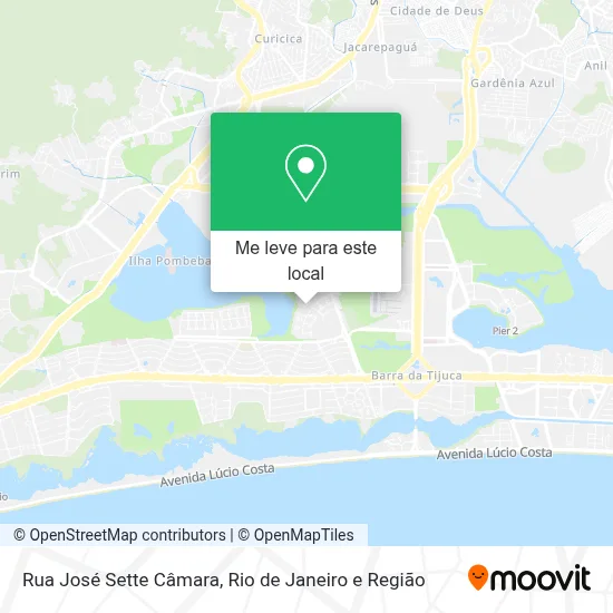 Rua José Sette Câmara mapa